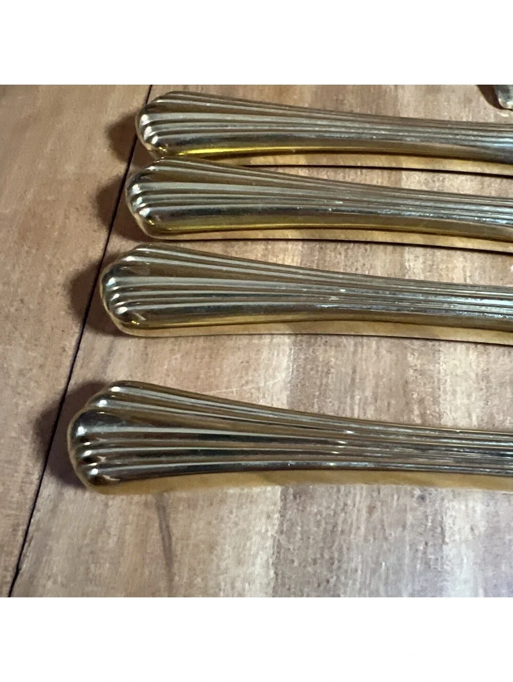 International Stainless Golden Flair Place Setting For 4 + Serving Pieces